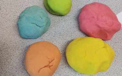 Family Learning Playdoh Making